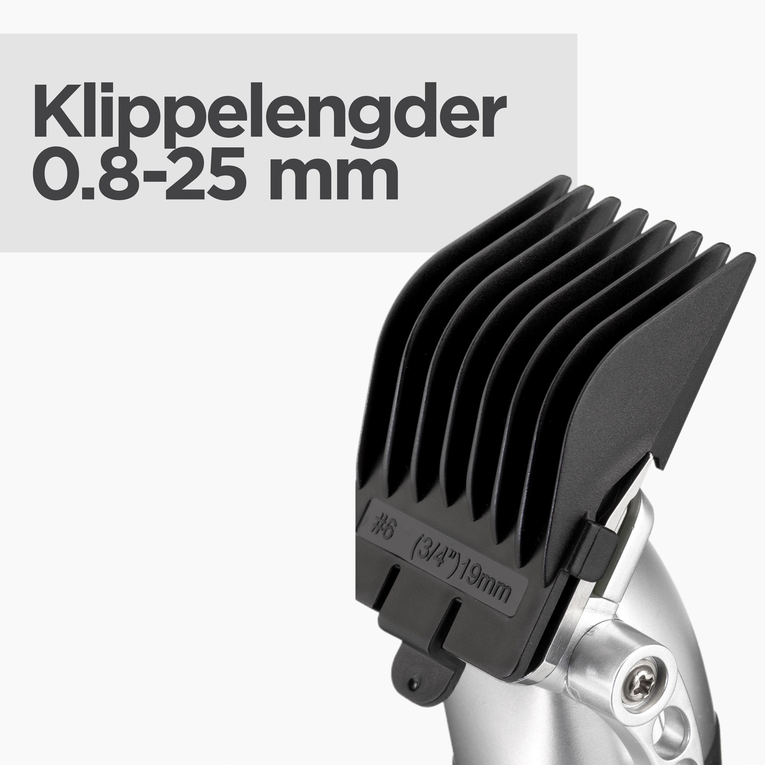 Klippelengder 0.5-25 mm